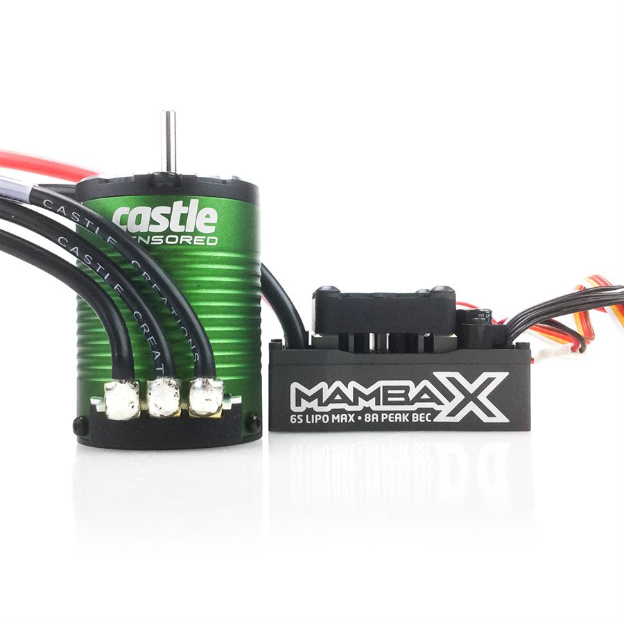 Mamba X, Sensored, 25.2V WP Esc & 1406-4600kV Combo
