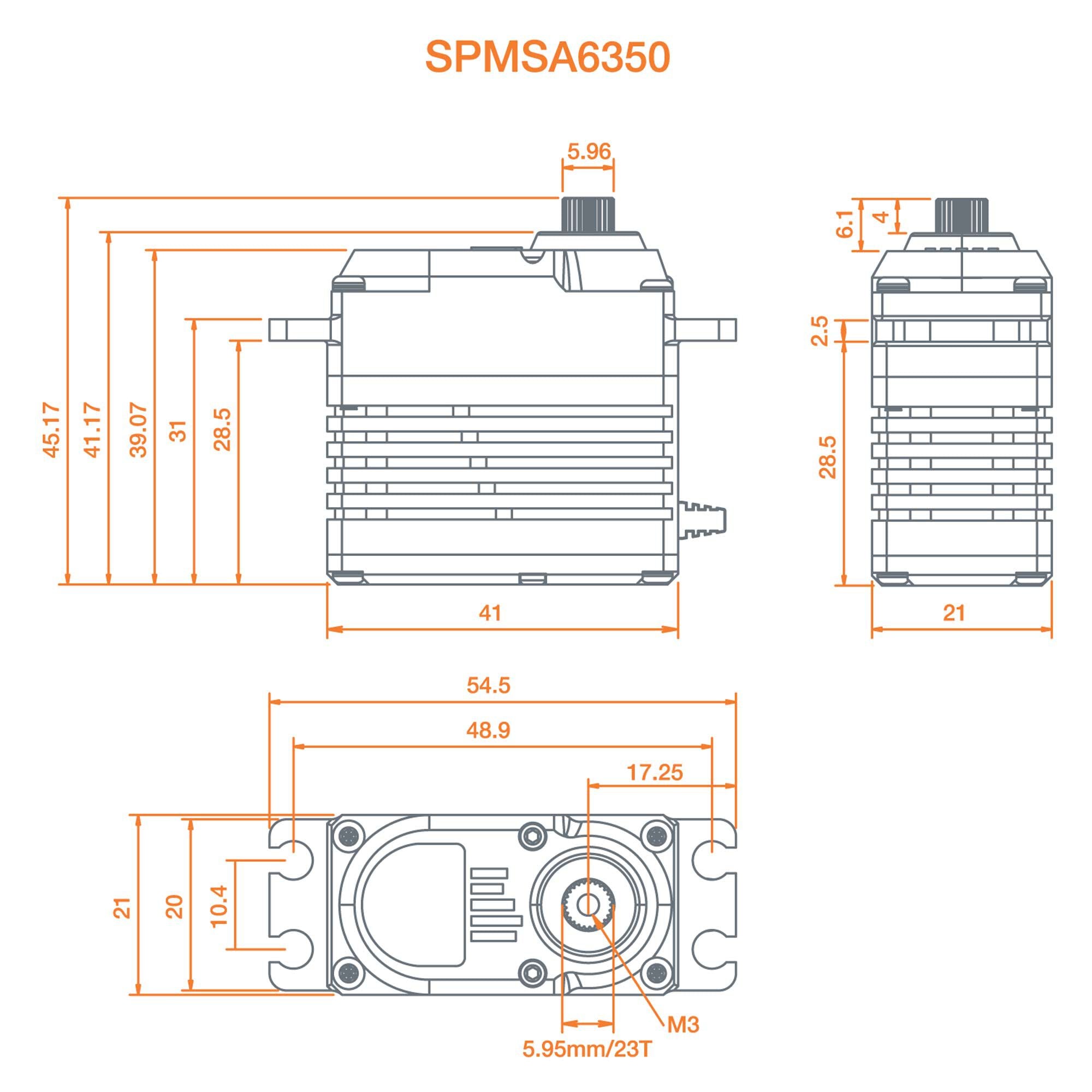 A6350 Ultra Torque / High Speed Brushless HV Servo