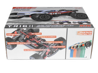 TR16II Brushed RC Truggy (Red, Blue & White) 1:16