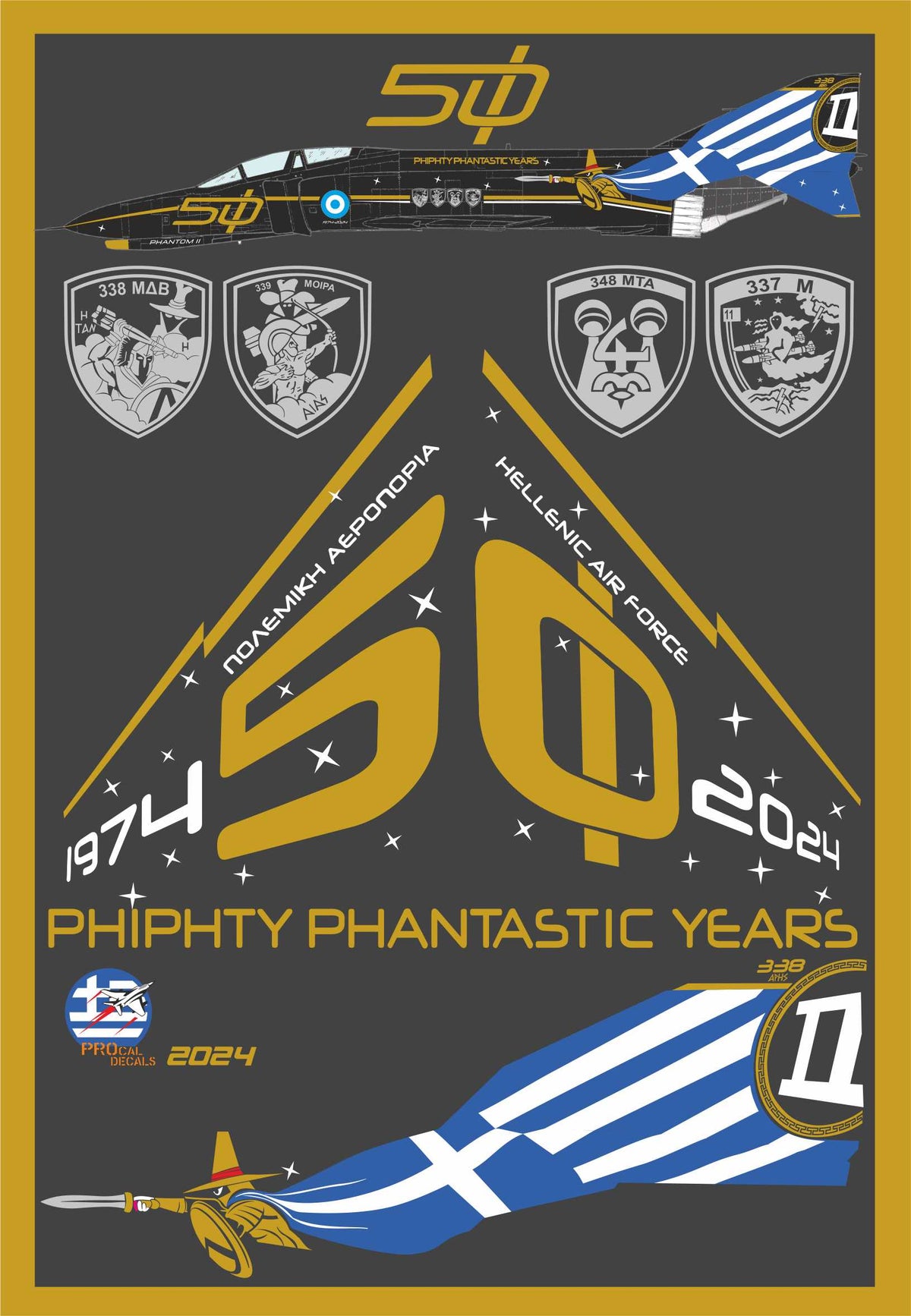 McDonnell F-4E Phantom AUP 50 YEARS SERVICE ON HAF ANNIVERSARY PLANE Phifty Phantastic Years