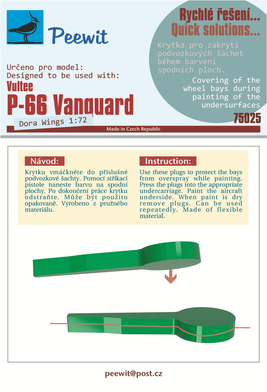 Vultee P-66 Vanguard (designed to be used with Dora Wings kits)