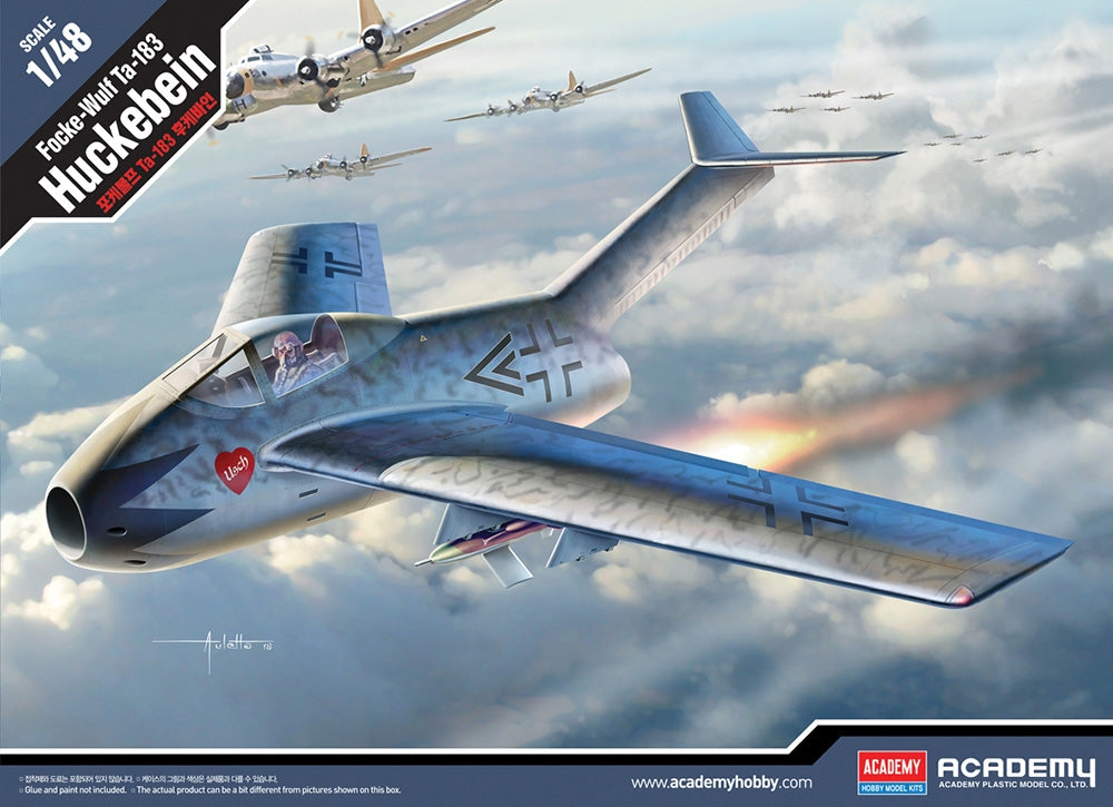 Academy German Air Force Focke-Wulf Ta 183 Huckebein Fighter Aircraft PKAY12327