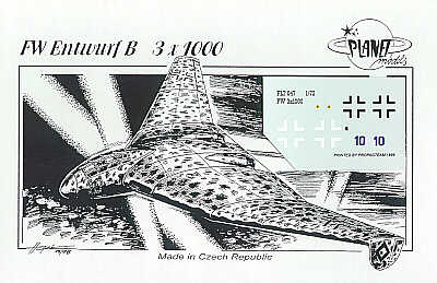 Focke-Wulf Fw-Entwurf B 3 x 1000 Delta Bomber
