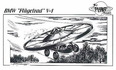 BMW Flugelrad I prototype V-1 with etched intakes blades et