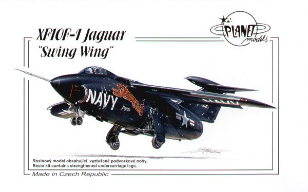 Grumman XF10F-1 Jaguar 'Swing Wing' with U.S. Navy decals with Leaping Jaguar nose art