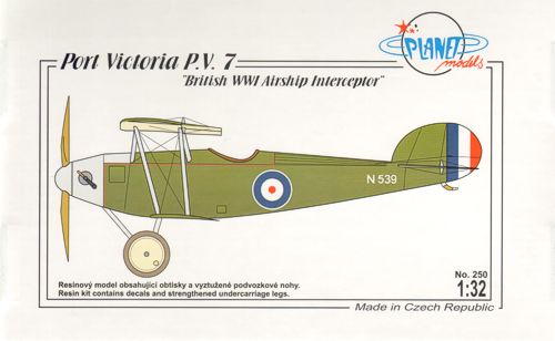 Port Victoria P.V.7 . British WWI Airship Interceptor