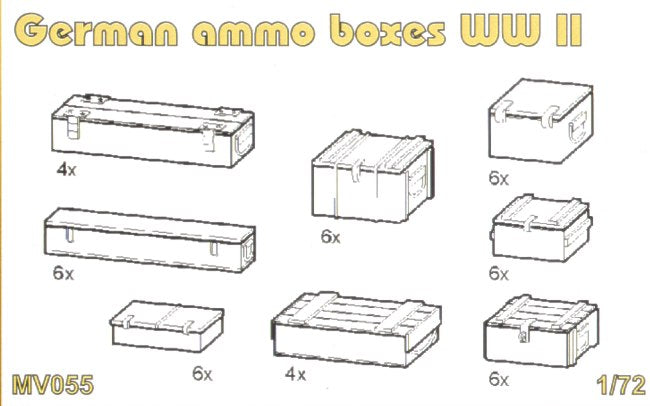 German ammunition boxes WWII