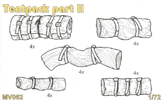 Tentpack part II contains detailed Tentpack 19 pcs.