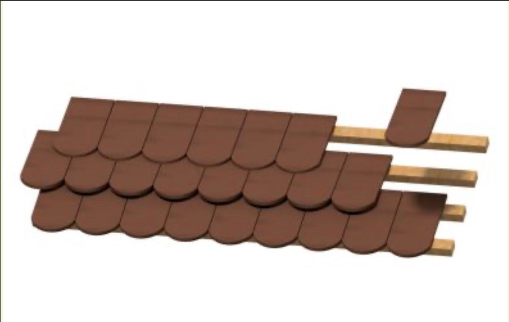 184 smooth Roof tiles