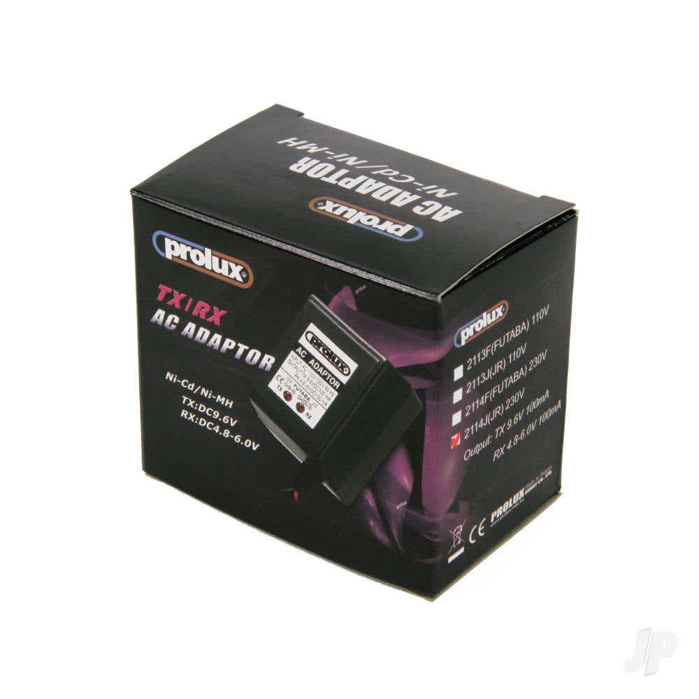 Prolux 4.8V - 9.6V AC Adaptor UK Charger Tx/Rx (JR) PLX1380UK 1