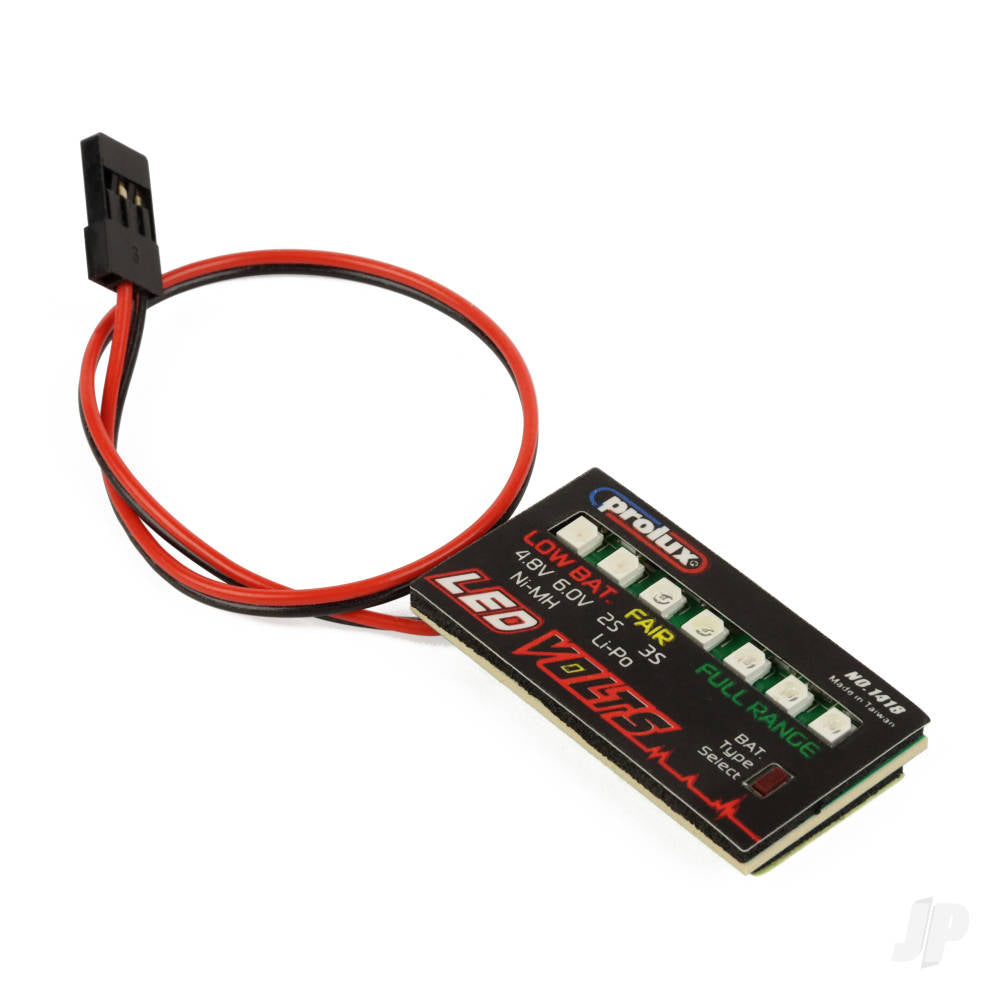 Prolux LED Volts Detector 2-3s LiPo 4-5 cell NiMH PLX1418 1