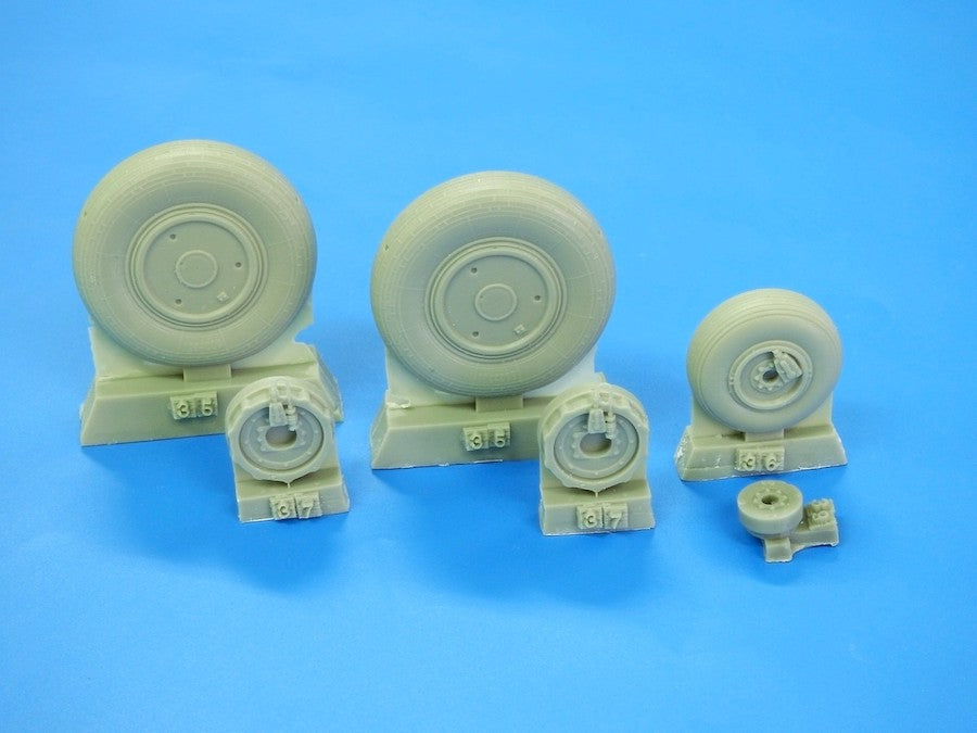 Mikoyan MiG-21 late version wheels (designed to be used with Trumpeter kits)