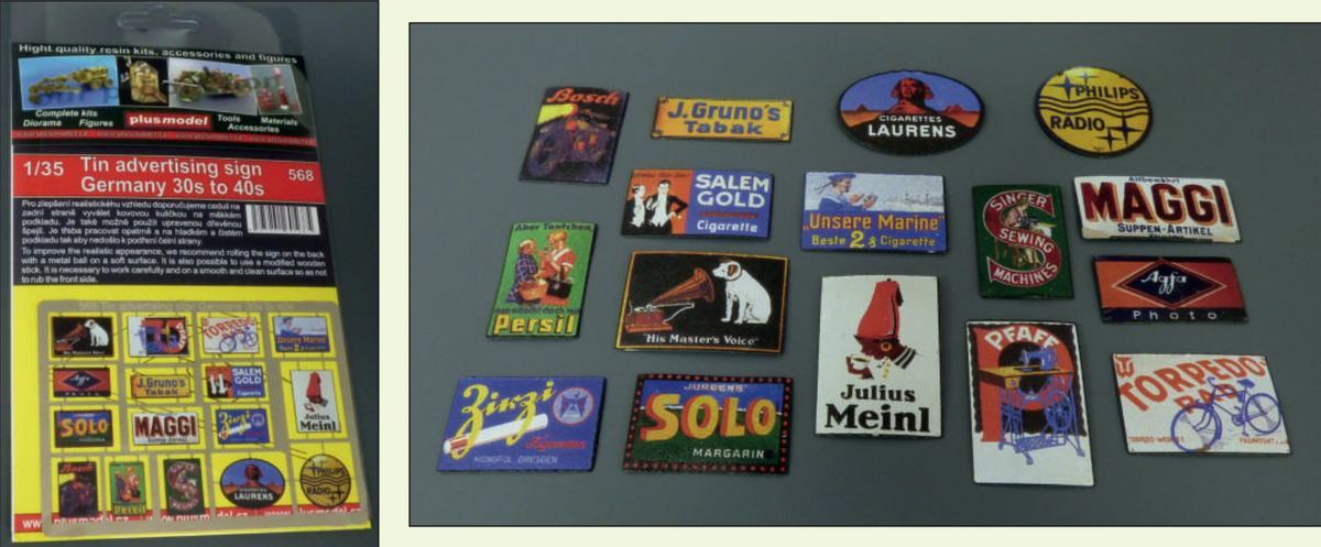 Tin advertising sign Germany 30s to 40s