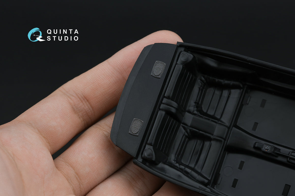 Porsche 911 Turbo (930) 3D-Printed coloured Interior on decal paper (designed to be used with Tamiya kits)