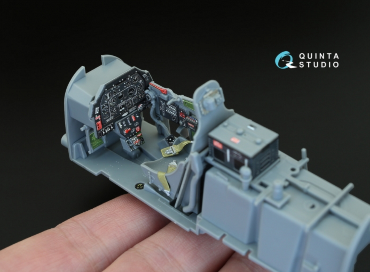 North-American P-51D Mustang (Early) 3D-Printed coloured Interior on decal paper (designed to be used with Tamiya kits)