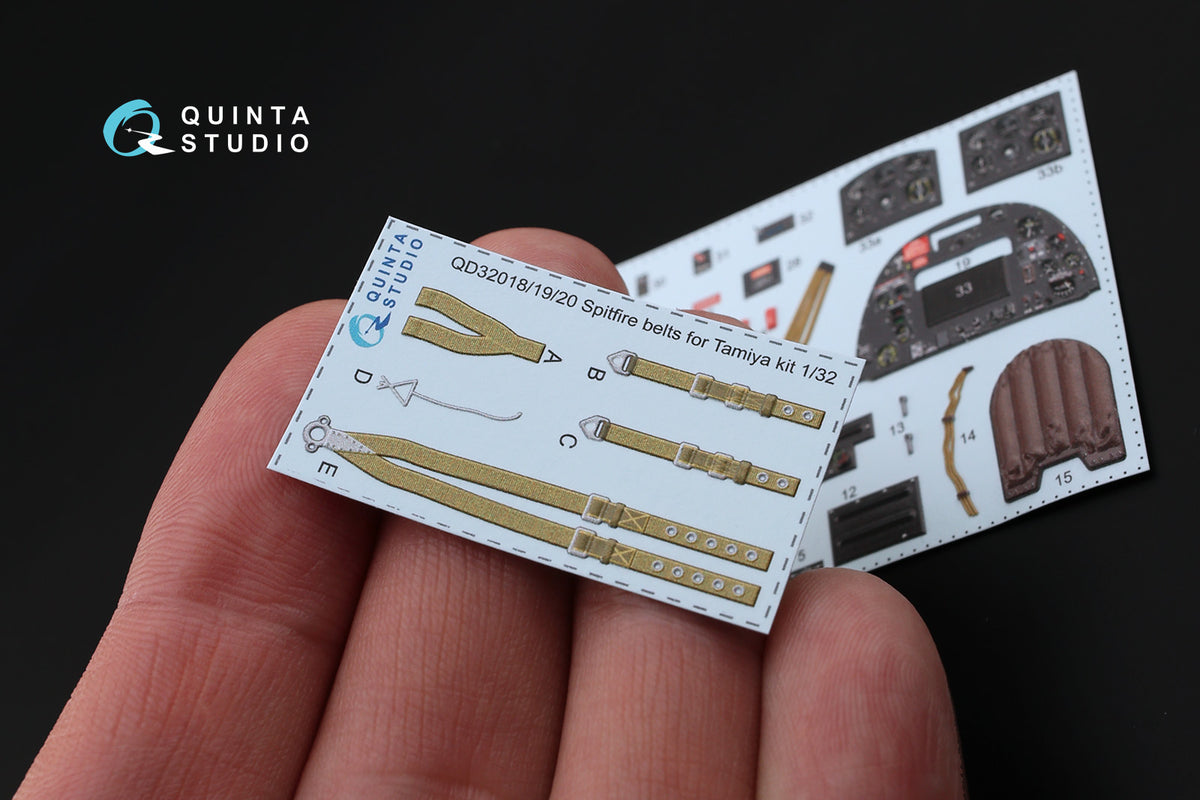 Supermarine Spitfire Mk.IXC 3D-Printed coloured Interior on decal paper (designed to be used with Tamiya kits)