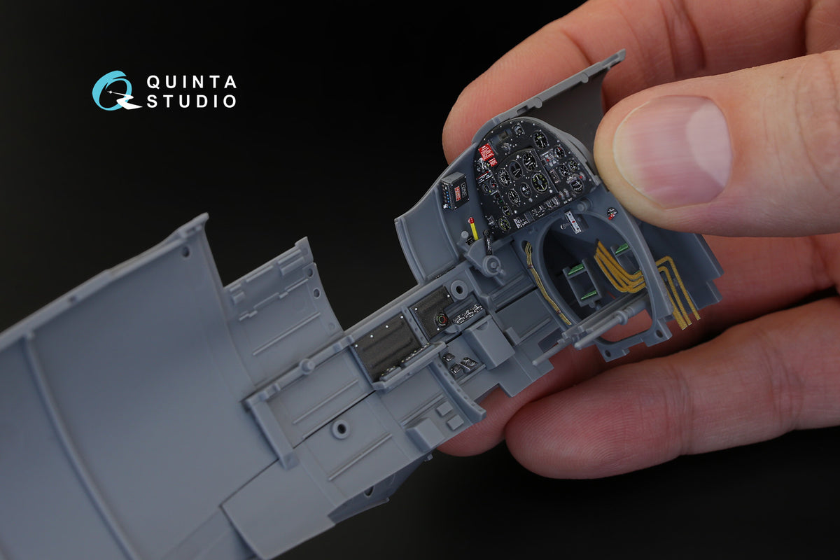 Supermarine Spitfire Mk.IXC 3D-Printed coloured Interior on decal paper (designed to be used with Tamiya kits)