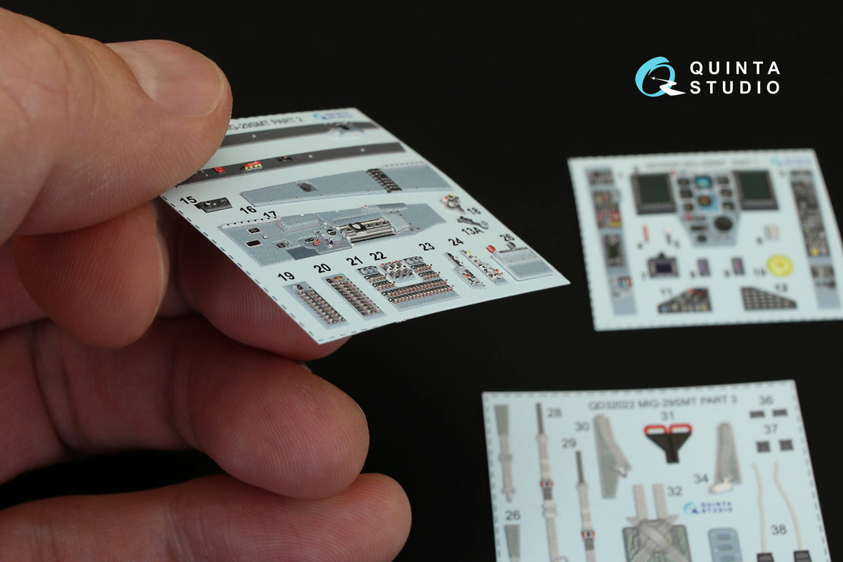 Mikoyan MiG-29SMT 3D-Printed coloured Interior on decal paper (designed to be used with Trumpeter kits)