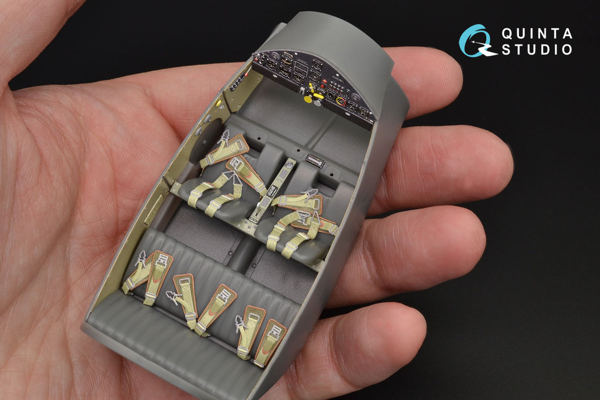 Messerschmitt Bf-108 3D-Printed coloured Interior on decal paper (designed to be used with Eduard kits)