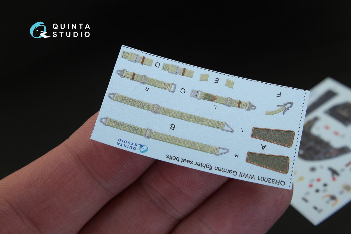 Messerschmitt Bf-109G-10 3D-Printed coloured Interior on decal paper (designed to be used with Trumpeter kits)