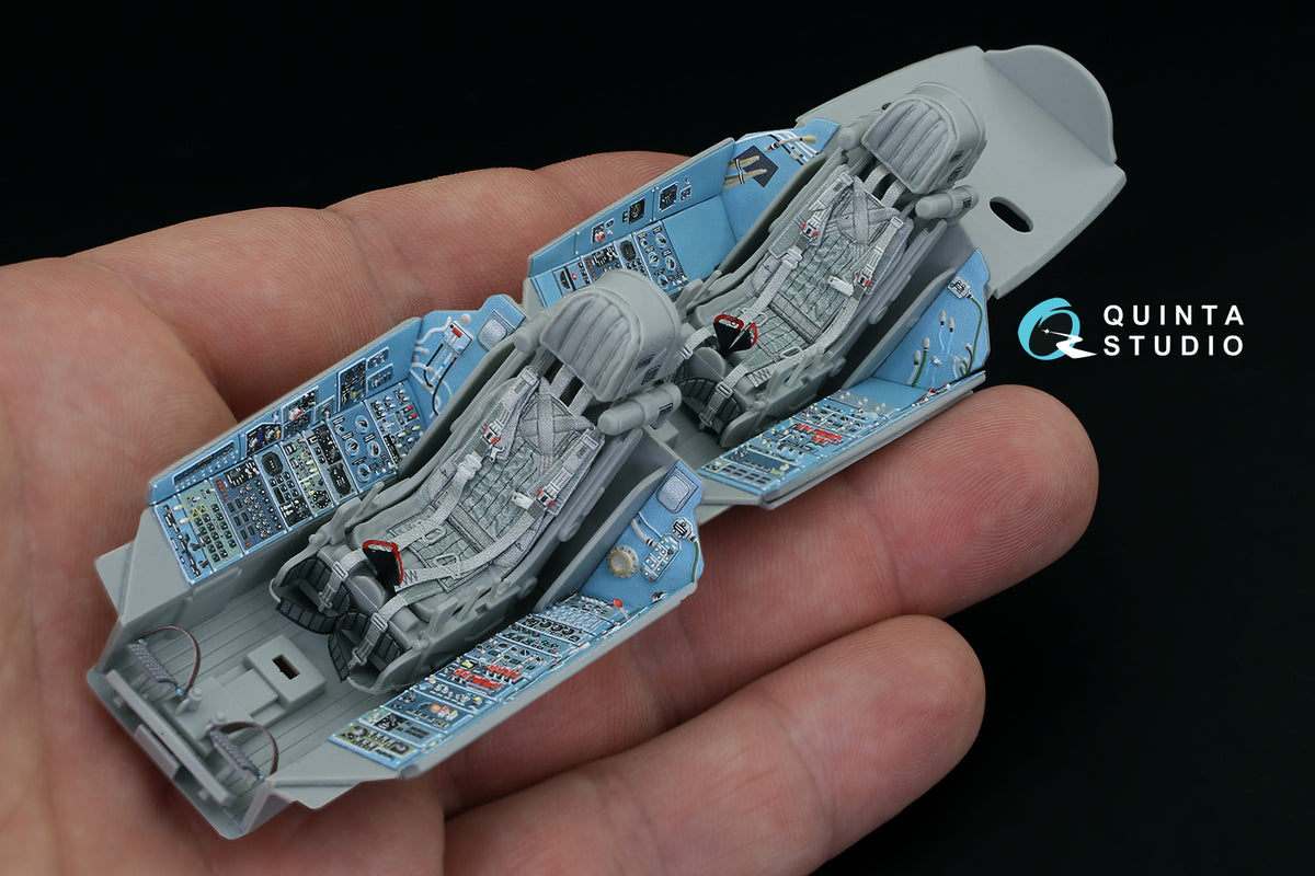 Sukhoi Su-27UB 3D-Printed coloured Interior on decal paper (designed to be used with Trumpeter kits)