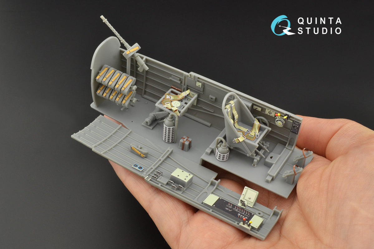 Junkers Ju-87A 'Stuka' 3D-Printed coloured Interior on decal paper (designed to bee used with Trumpeter kits)