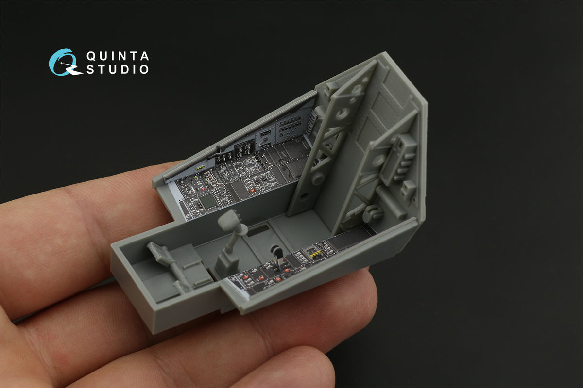 Lockheed F-117A Nighthawk 3D-Printed coloured Interior on decal paper (designed to be used with Trumpeter kits)