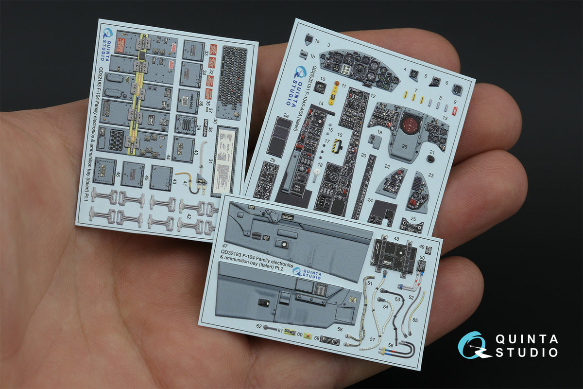 Lockheed F-104S-ASA Starfighter (3D-Printed) & coloured Interior on decal paper(designed to be used with Italeri kits)