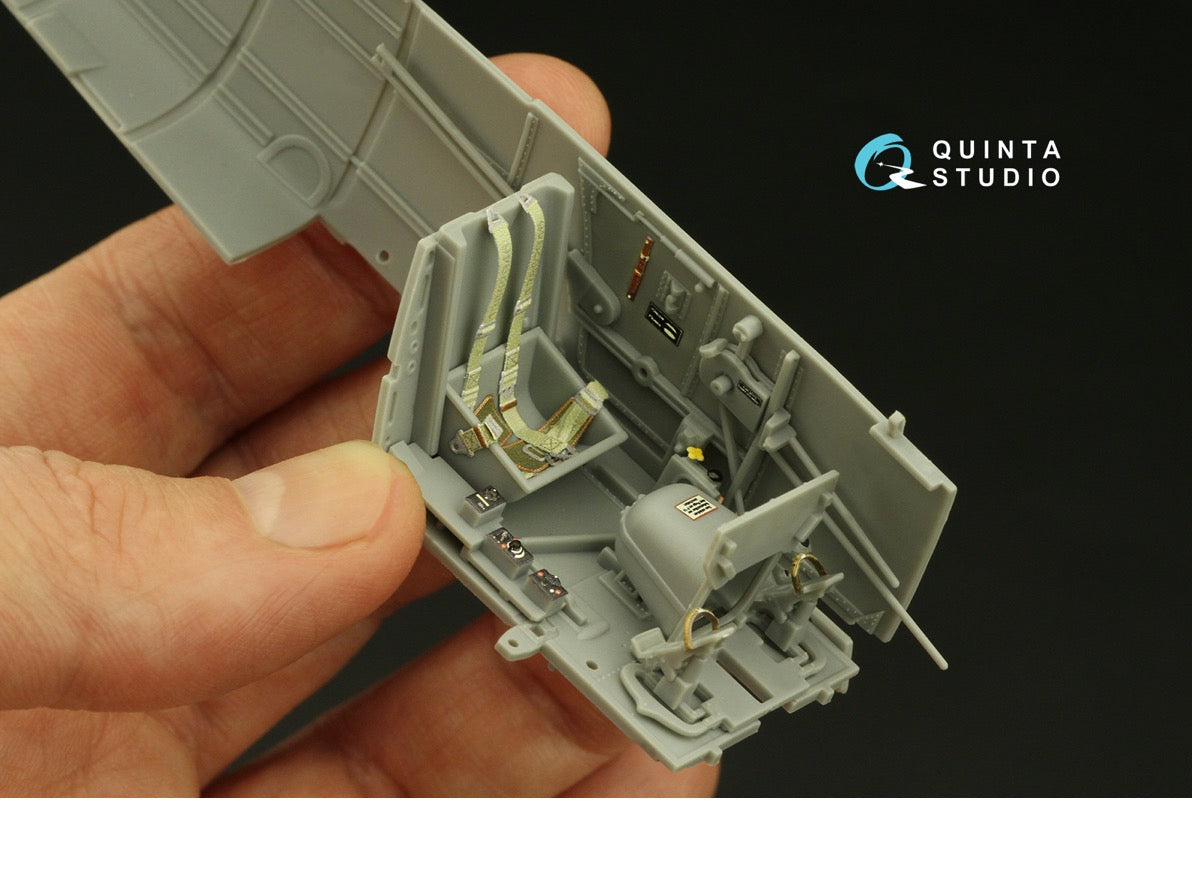 Messerschmitt Bf-109G-14 3D-Printed coloured Interior on decal paper (designed to be used with Zoukei-Mura kits)