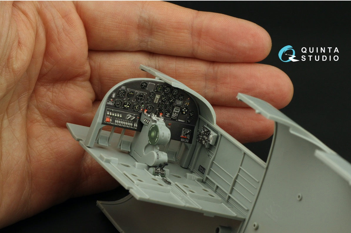 North-American B-25J Mitchell Glass nose 3D-Printed coloured Interior on decal paper (designed to be used with Hong Kong Models kits)