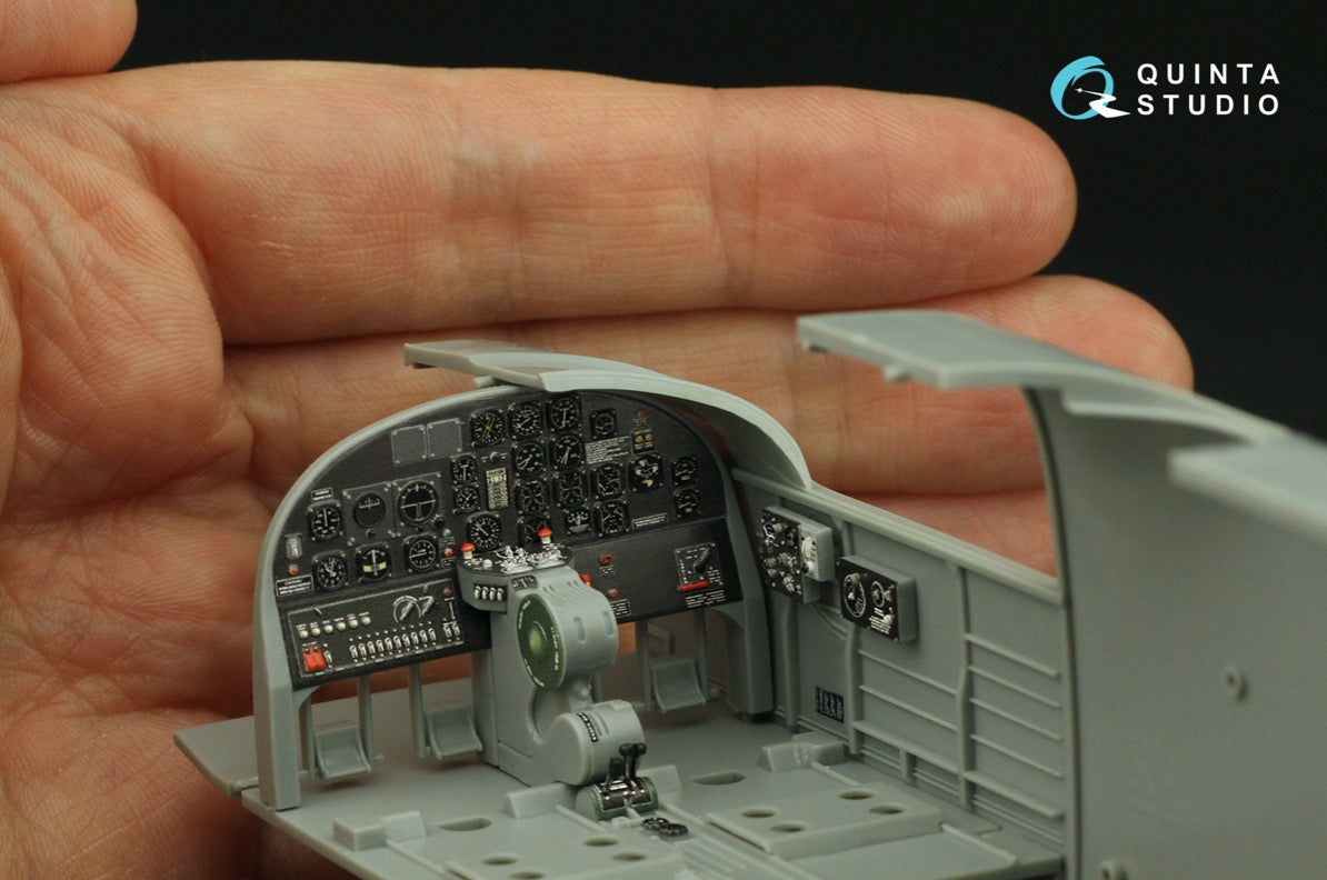 North-American B-25J Mitchell Gun nose 3D-Printed coloured Interior on decal paper (designed to be used with Hong Kong Models kits)