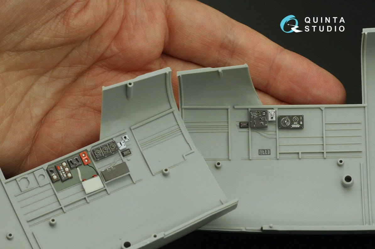 North-American B-25J Mitchell Gun nose 3D-Printed coloured Interior on decal paper (designed to be used with Hong Kong Models kits)
