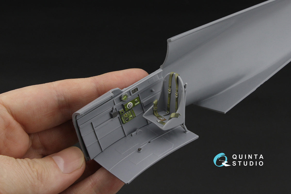 Curtiss H-75 Hawk 3D-Printed & coloured Interior on decal paper(designed to be used with Special Hobby kits)