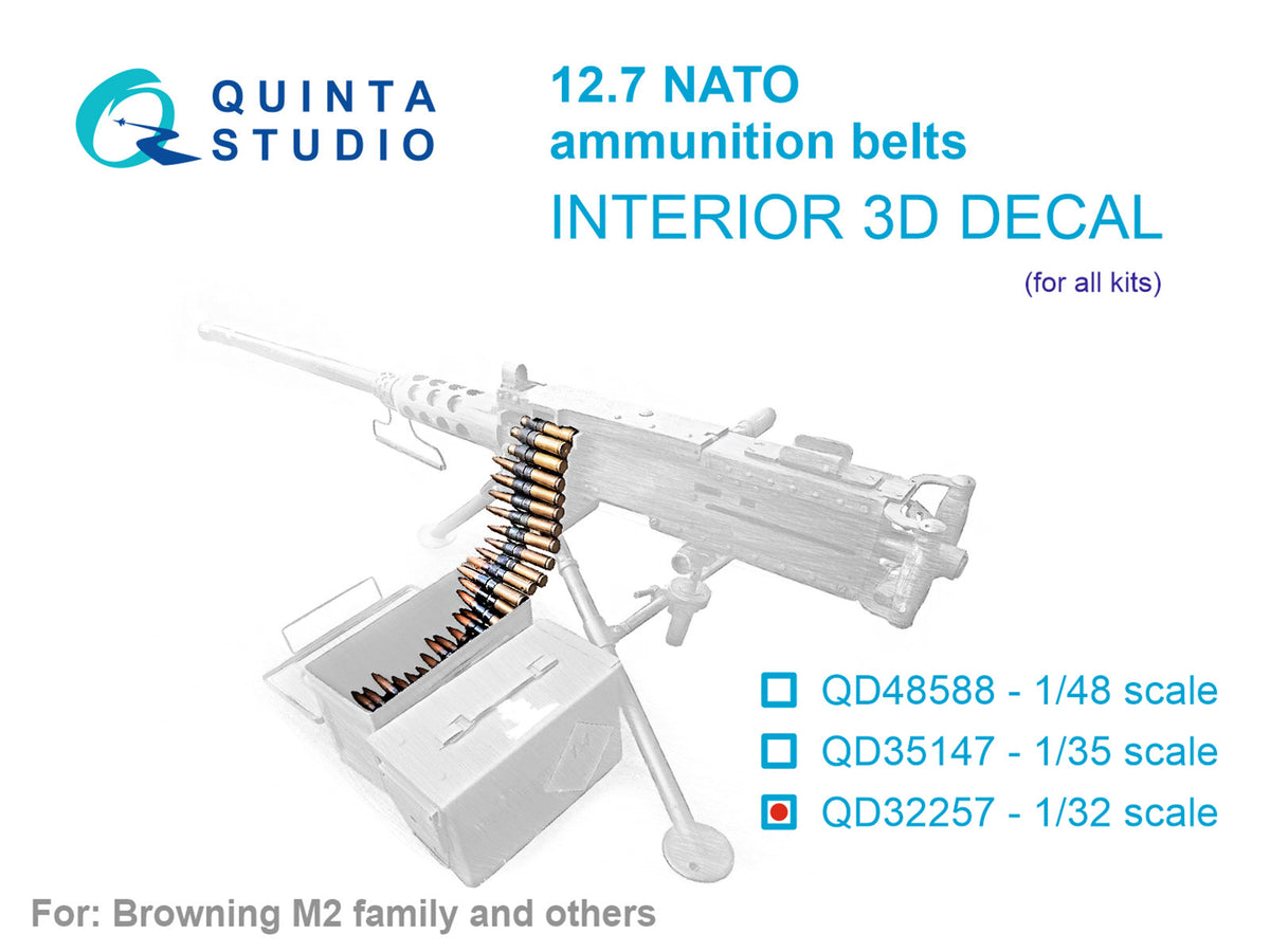 NATO 12.7 ammunition belts (All kits)