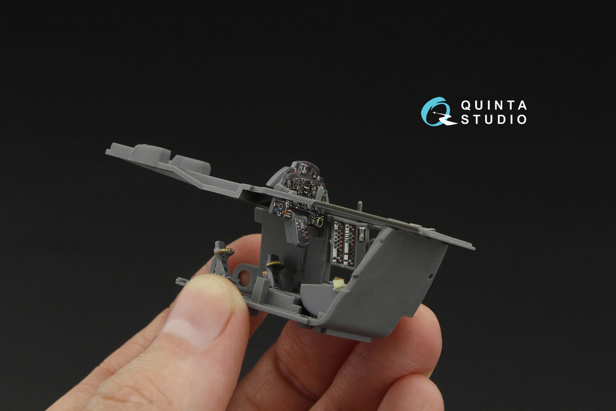 Messerschmitt Bf-109K-4 3D-Printed & coloured Interior on decal paper (designed to be used with Kotare kits)