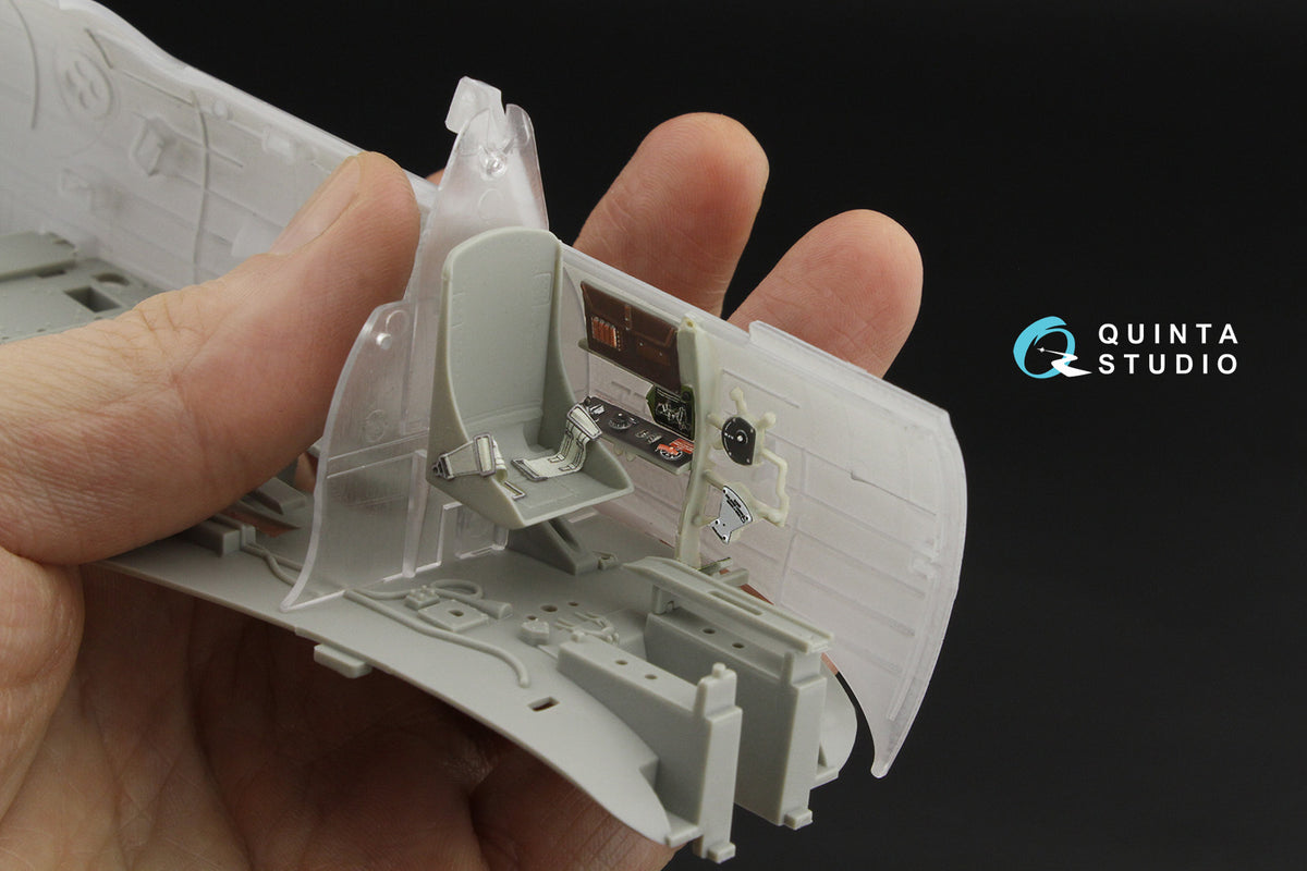 Douglas SBD-3/SBD-4 Dauntless Pilot's Cockpit 3D-Printed & coloured Interior on decal paper (designed to be used with Trumpeter kits)