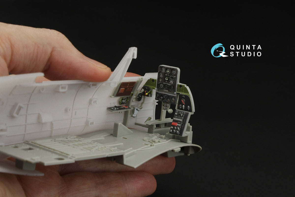 Douglas SBD-3/SBD-4 Dauntless Pilot's Cockpit 3D-Printed & coloured Interior on decal paper (designed to be used with Trumpeter kits)