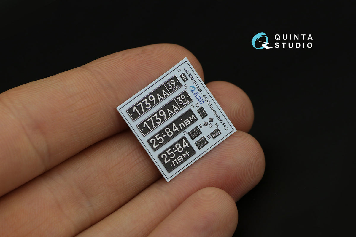 Ural-4320 3D-Printed coloured Interior on decal paper (designed to be used with Trumpeter kits)