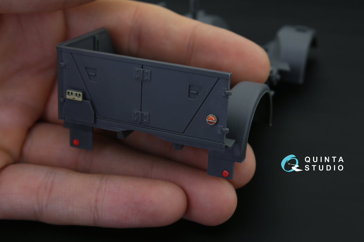 Horch 4X4 type 1a 3D-Printed coloured Interior on decal paper (designed to be used with Tamiya kits)