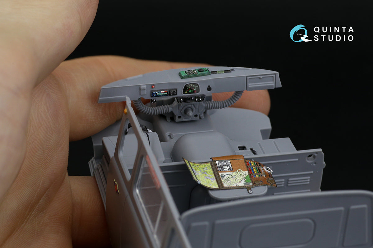 UAZ-3909 3D-Printed coloured Interior on decal paper (designed to be used with Zvezda kits)