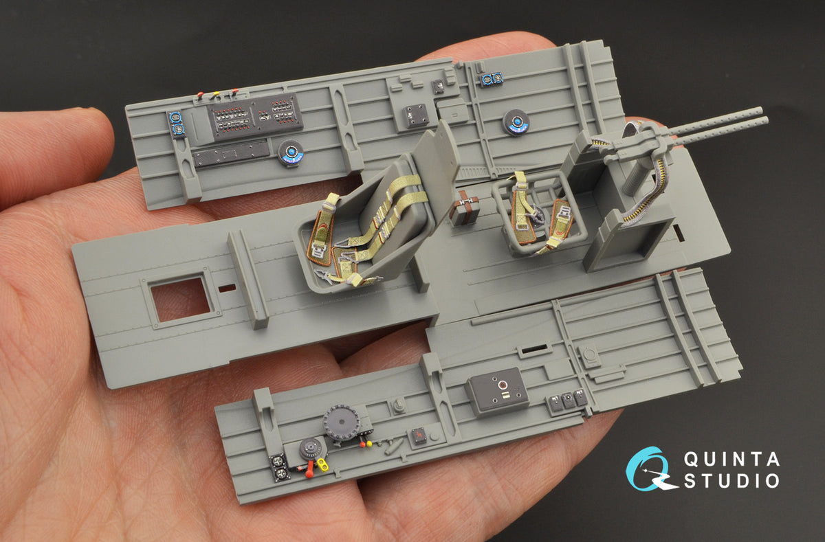 Junkers Ju-87G 'Stuka' 3D-Printed coloured Interior on decal paper (designed to be used with Border Model kits)