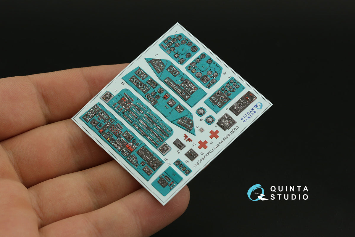 Mil Mi-8MT 3D-Printed coloured Interior on decal paper (designed to be used with Trumpeter kits)