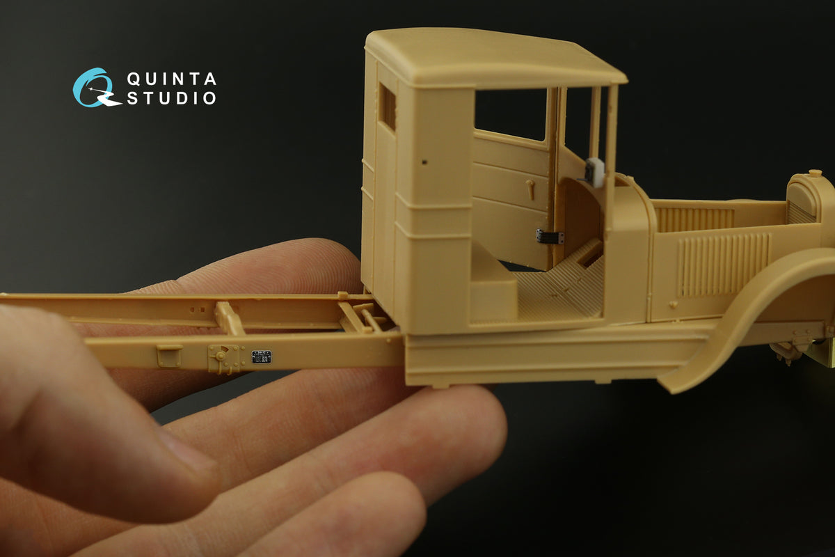 Soviet ZiS-5 3D-Printed coloured Interior on decal paper (designed to be used with Hobby Boss and Zvezda kits))