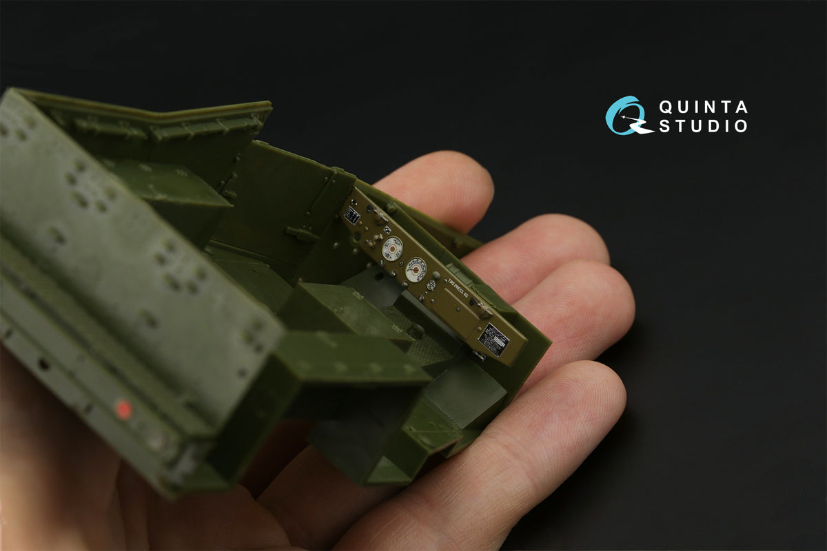 M3A1 Scout 3D-Printed coloured Interior on decal paper (designed to be used with Zvezda kits)