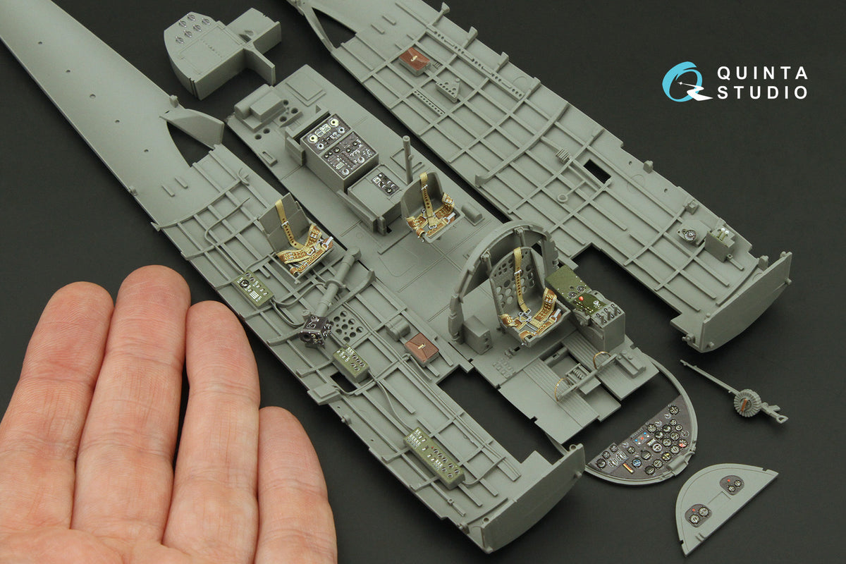 Nakajima B5N2 Kate 3D-Printed coloured Interior on decal paper (designed to be used with Border Model kits)