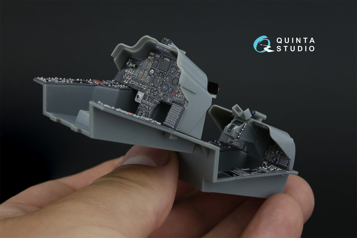 Bell/Boeing AH-64A 3D-Printed coloured Interior on decal paper (designed to be used with Trumpeter kits)