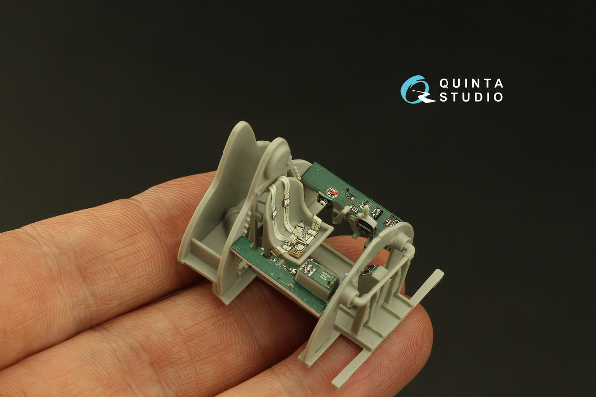 Grumman F4F-4 Wildcat 3D-Printed coloured Interior on decal paper (designed to be used with Hobby Boss kits)