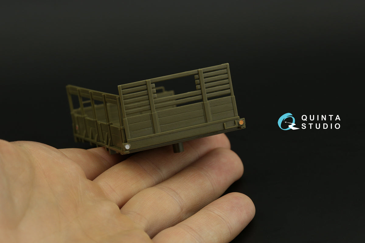 GMC CCKW 353 (open cab) 3D-Printed coloured Interior on decal paper (designed to be used with Tamiya kits)