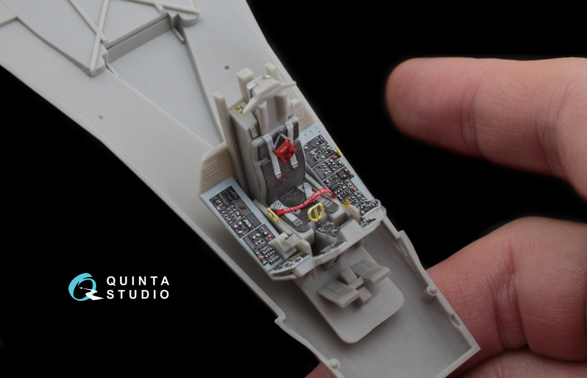 Lockheed-Martin F-16C Fighting Falcons 3D-Printed coloured Interior on decal paper (designed to be used with Hasegawa kits)