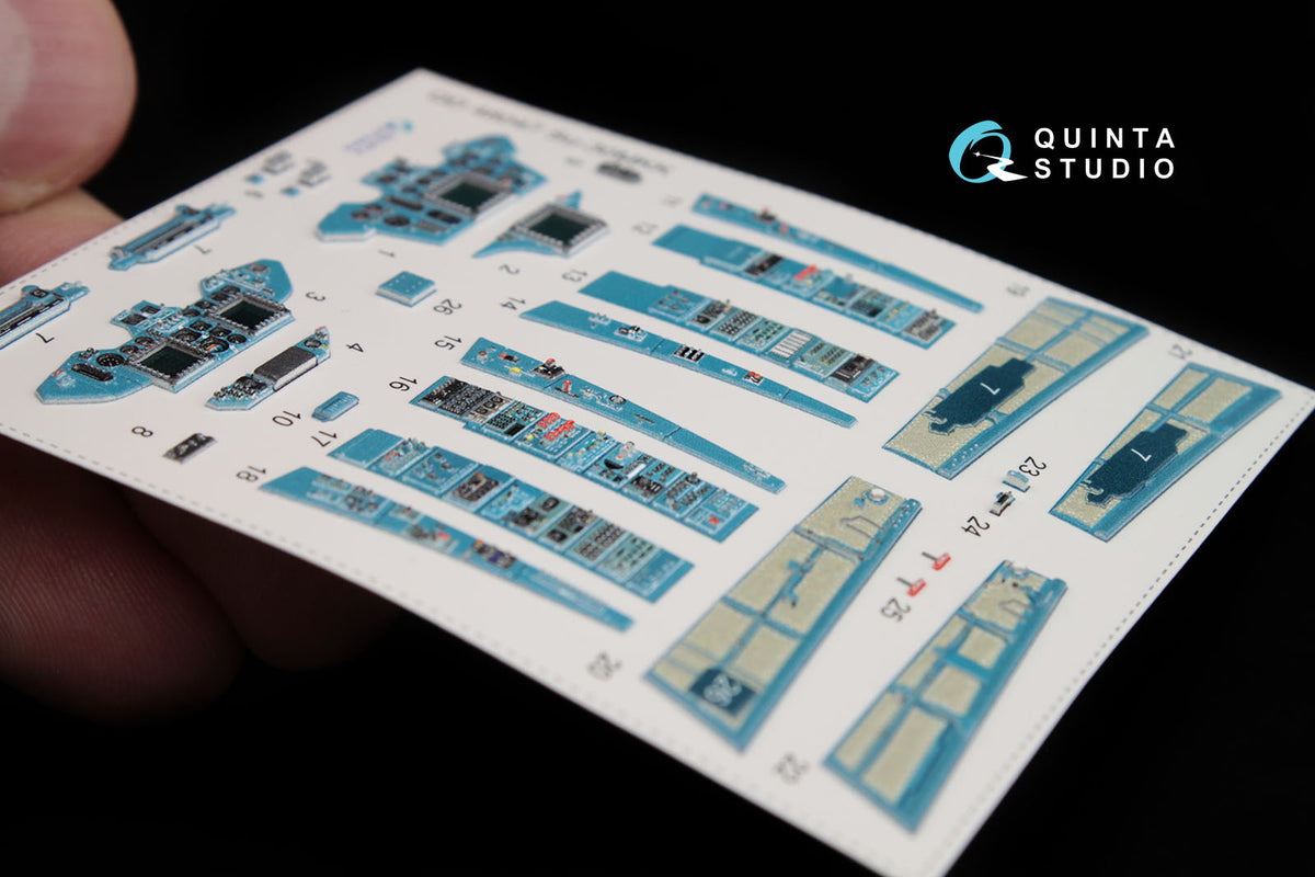 Sukhoi Su-30MKK Flanker-G 3D-Printed coloured Interior on decal paper (designed to be used with Hobby Boss kits)